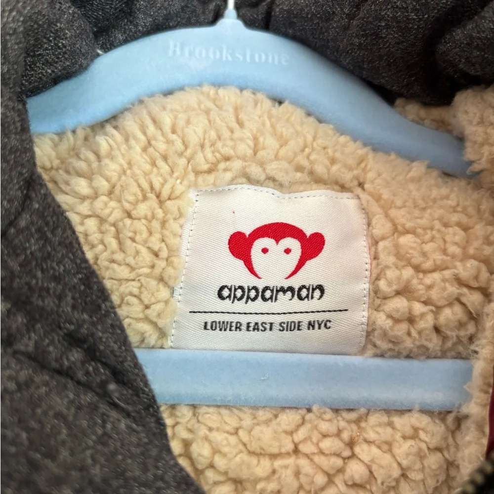 Appaman dark grey Jacket with Cream Lining size 2T preowned - Picture 5 of 13